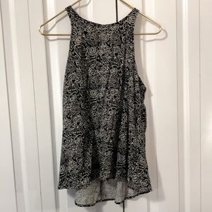 Floral Black Summer Tanktop